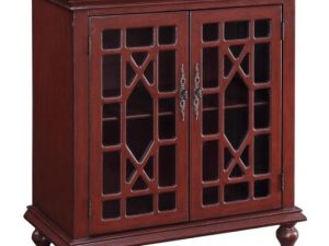 Red Two-Drawer Cabinet