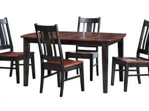 Express Ship Elm Top Amish Dining Set