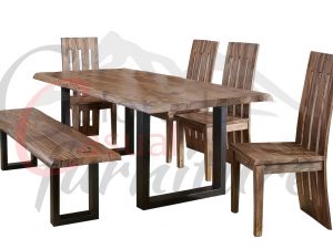 Sheesham Live Edge Dining Set