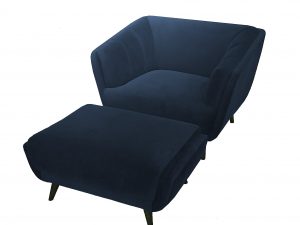 Naomi Chair and Ottoman