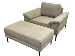 Stone Chair and Ottoman