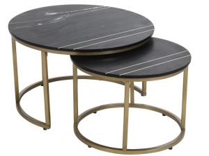 Black Marble Nesting Tables