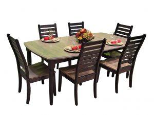 Express Ship Gray Wormy Maple Amish Dining Set